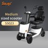 Scooter de movilidad de 4 ruedas con asiento giratorio