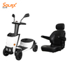 Scooter de movilidad de 4 ruedas con asiento giratorio