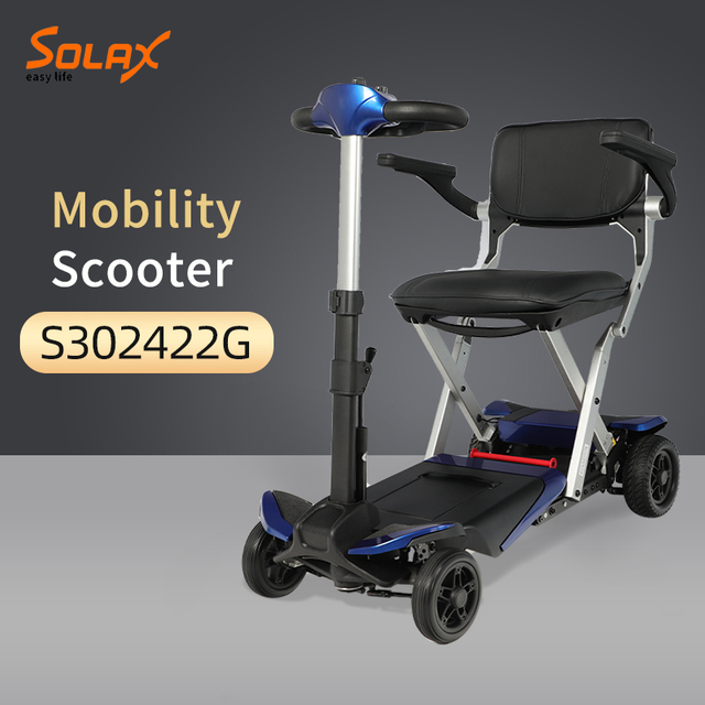 Scooter eléctrico automático de 4 ruedas con batería