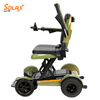 Silla de ruedas eléctrica portátil plegable de gran oferta para adultos