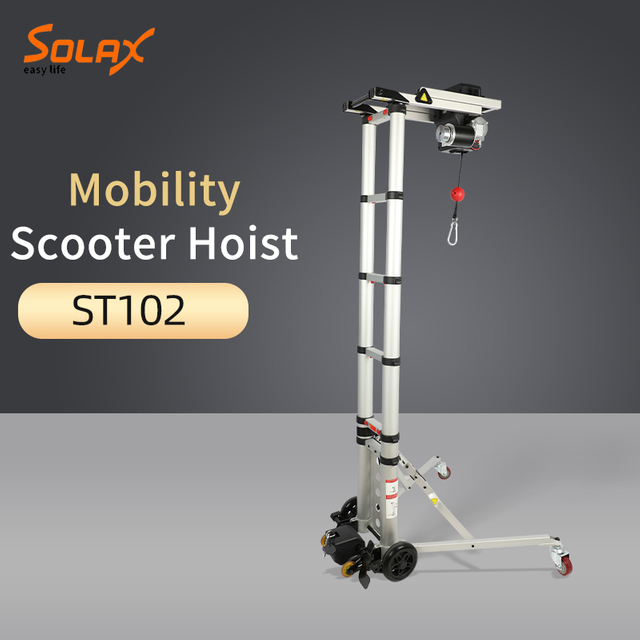 Polipasto y elevador para scooters de movilidad eléctrica de servicio pesado